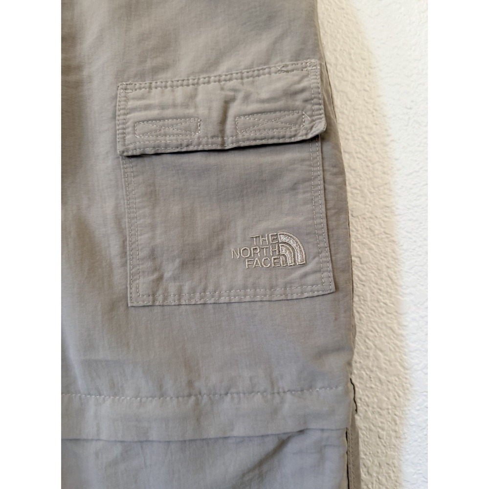 The North Face Womens Cargo Pants Size 8 Convertible Hiking Nylon Tan - Picture 5 of 16